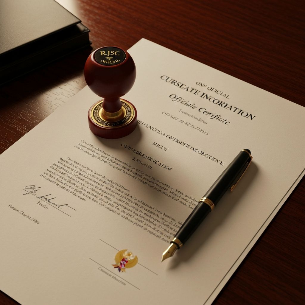 RJSC private limited company registration: the complete checklist